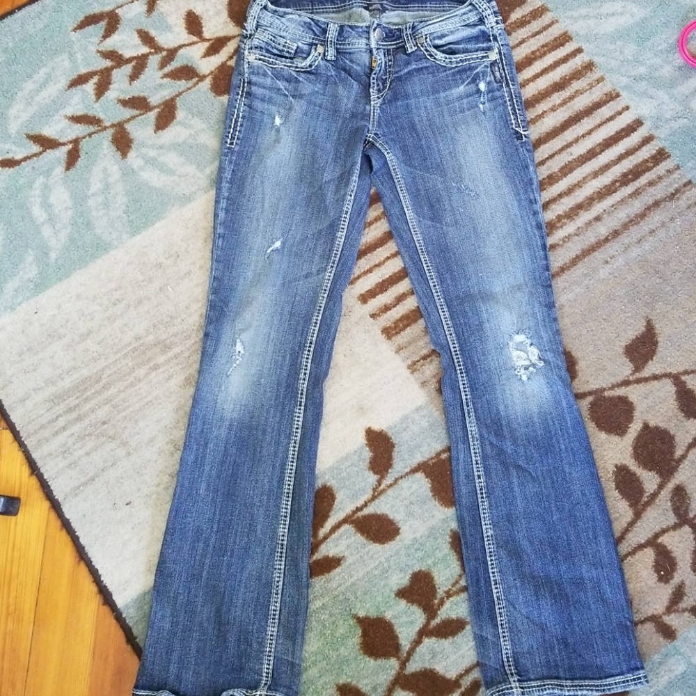 Silver AIKO bootcut jeans